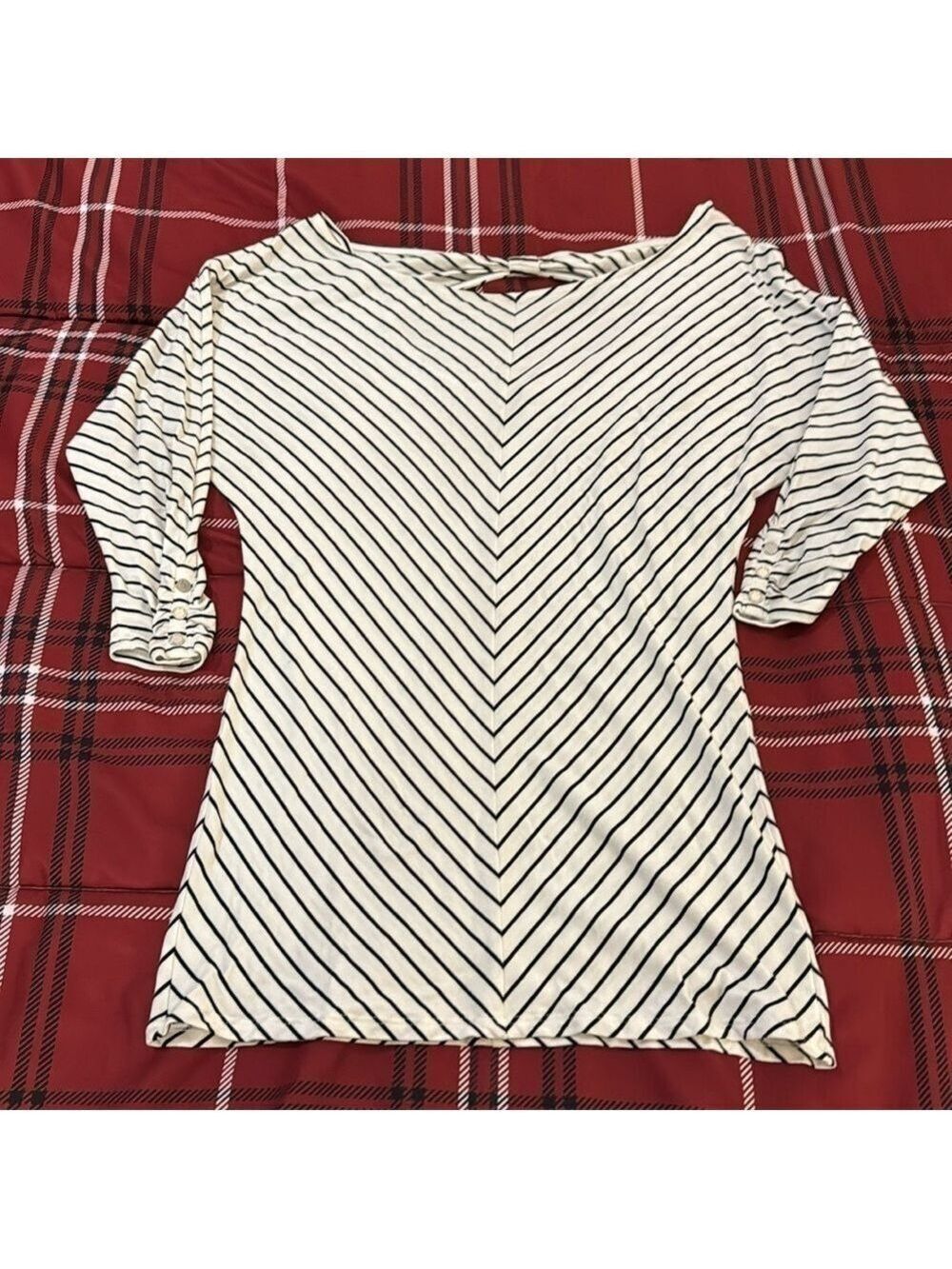 White House Black Market Extra Small Striped Tunic